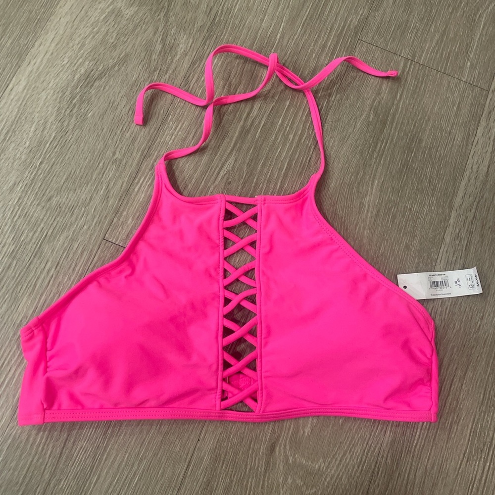 Hot pink/neon bikini top